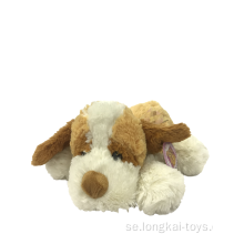 Plush Dog Brown And White